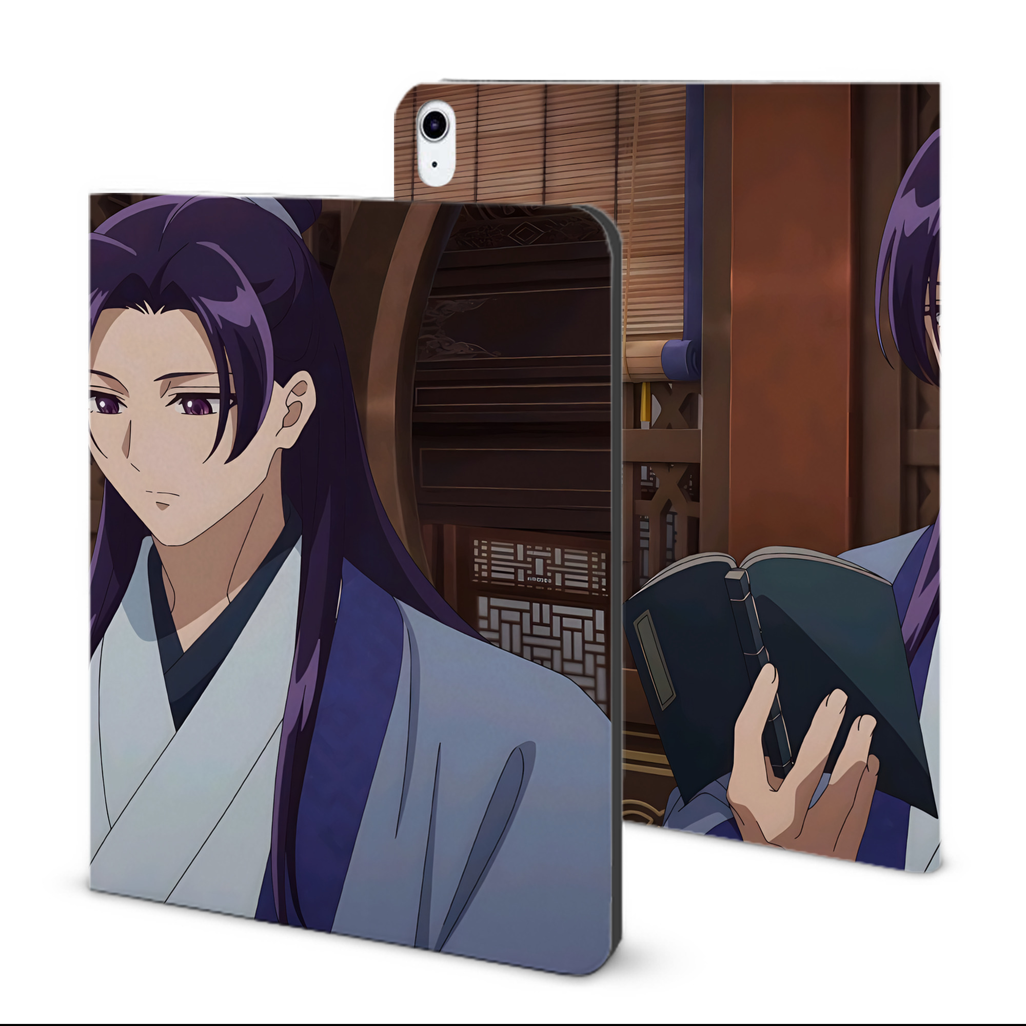 （画像用） 薬屋のひとりごと The Apothecary Diaries IPad ケース ブック型 PUレザー TPU 耐衝撃 軽量 薄型 ペン収納なし 全面保護 IPad 各モデル対応